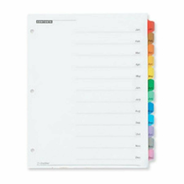 Cardinal Brands One Step Index System- Monthly- Jan-Dec- 12-Tab- Multicolor CA462367